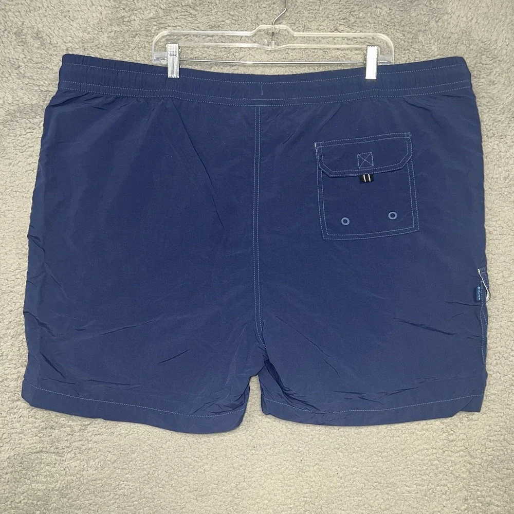 Tommy‎ Bahama Relax Shorts Men's Size 2XL XXL Blue Mesh Lined Swim Trunks Board